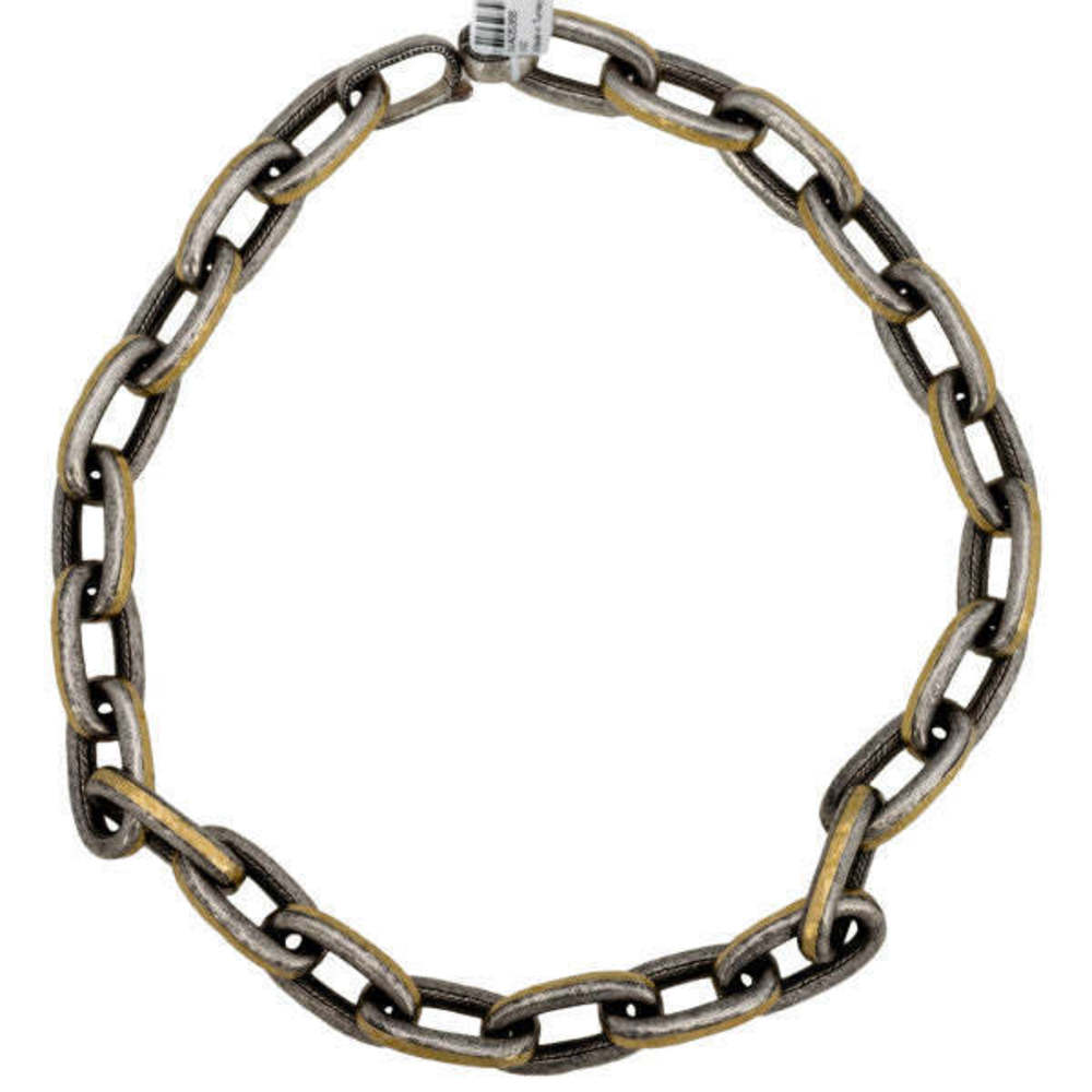 Gurhan Galahad Two Tone Oval Link Necklace in Sterling Silver MSRP 9,275